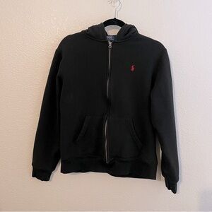 Polo by Ralph Lauren Kids Black Hoodie Jacket Size XL 18/20